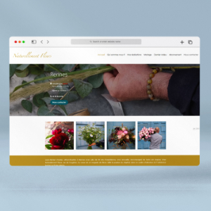 Mockup écrans avec site web Naturellement Fleurs